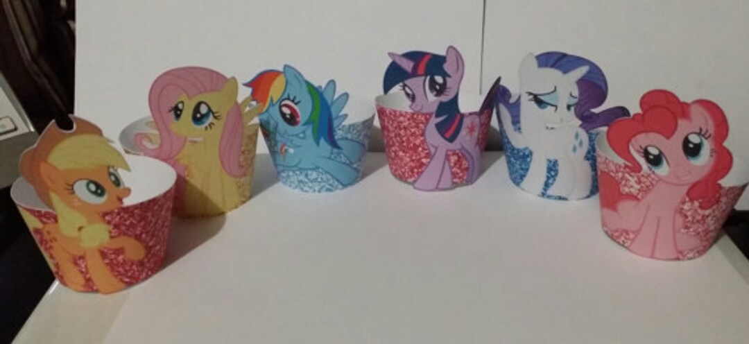 DIGITAL FILE (PRINTABLE) My Little Pony Cupcake Wrappers - Etsy Australia