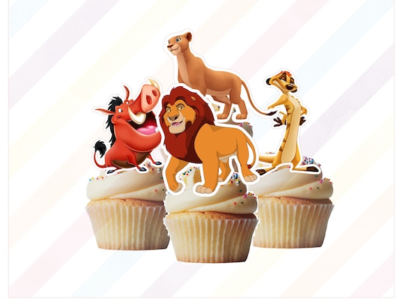 Lion King Simba Nala Pumba And Timone Cupcake Etsy