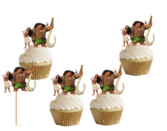 Moana Maui Heihei Pua Cakepop Cupcake Toppers Etsy Moana Maui Heihei Pua Cakepop Cupcake Toppers Etsy