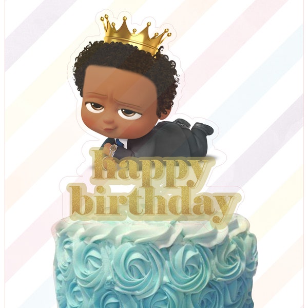 African Boss  cake toppers,cake decors DIGITAL FILE