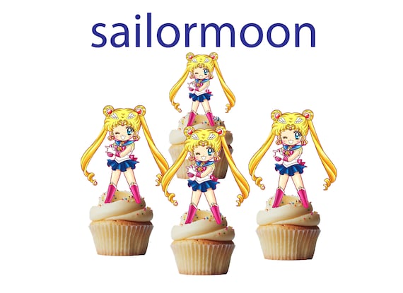 Sailormoon Cupcake Toppers Cakepop Toppers Cupcake Decors - Etsy