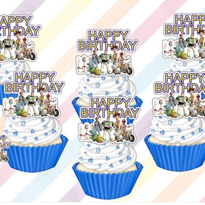 Toy Story Happy Birthday Cupcake Toppers Cakepop Toppers - Etsy Canada Toy Story Happy Birthday Cupcake Toppers Cakepop Toppers - Etsy Canada