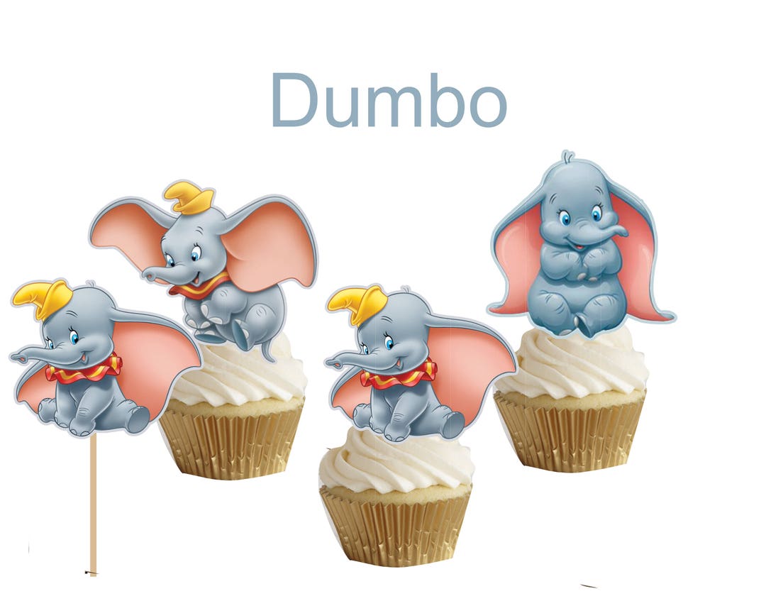 24pcs Dumbo Cakepop/cupcake Toppers Etsy