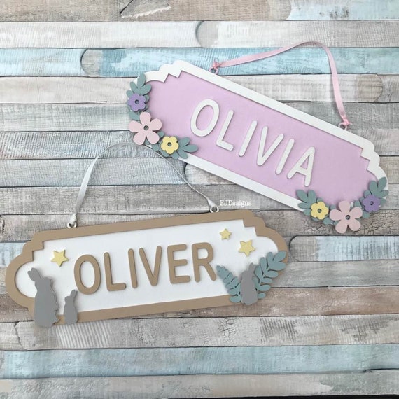 Personalised Door Hangers Street Sign Name Sign Children S Room Door Plaque