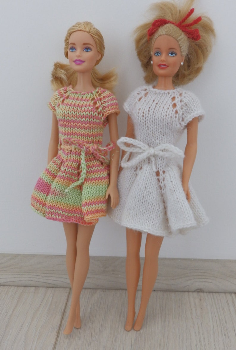 Knitting Pattern PDF Cotton Candy Barbie Dress Barbie Dress Etsy