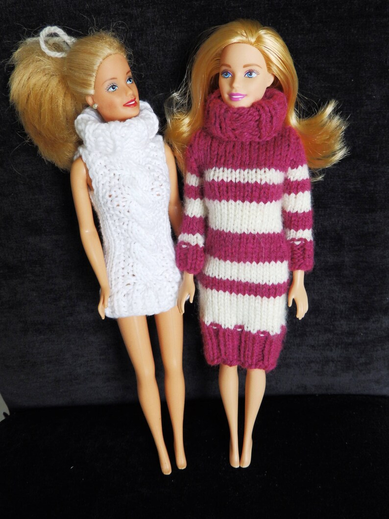 knitted barbie clothes