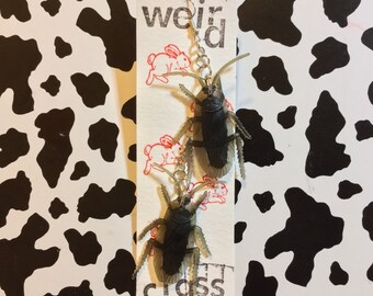 Cockroach Earrings