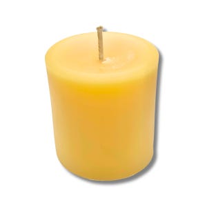 Natural Beeswax Pillar Candle: 3x3 Inch, Hand Poured, Honey Scent