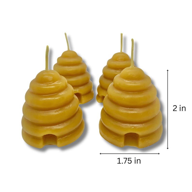 Handcrafted Beeswax Beehive Votive Candles - Thumbnail 4