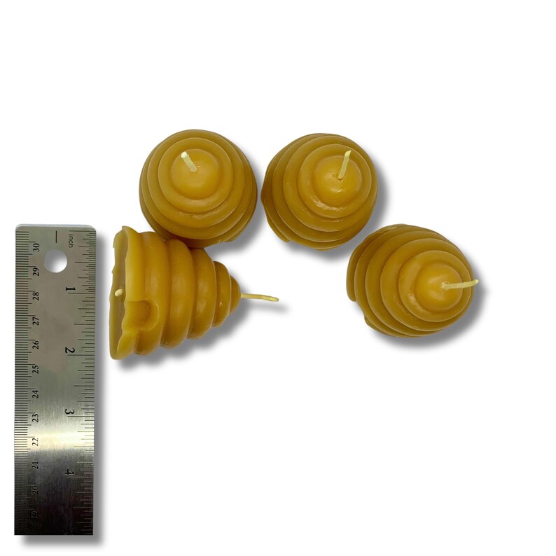 Handcrafted Beeswax Beehive Votive Candles - Thumbnail 2