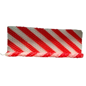 Candy Cane Beeswax Taper Candles Scented with Peppermint Essential Oil image 7