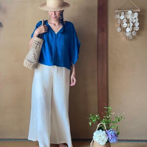 Double gauze pants, Relax Pants, Room Pants, Cotton Pants, Gauze Pants, Beach Pants, Summer Pants, Gauze cotton pants, Massage Pants