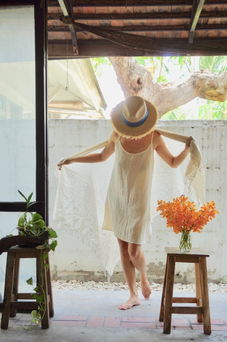 white inner slip dress