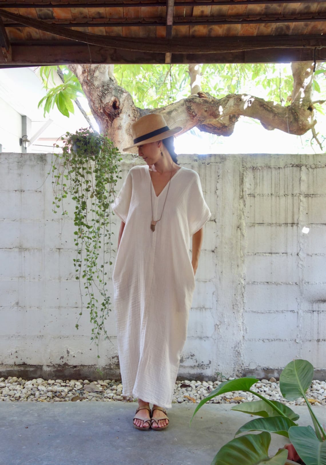 Gauze Cotton Kaftan Gauze Kaftan Double Gauze Cotton Caftan Etsy