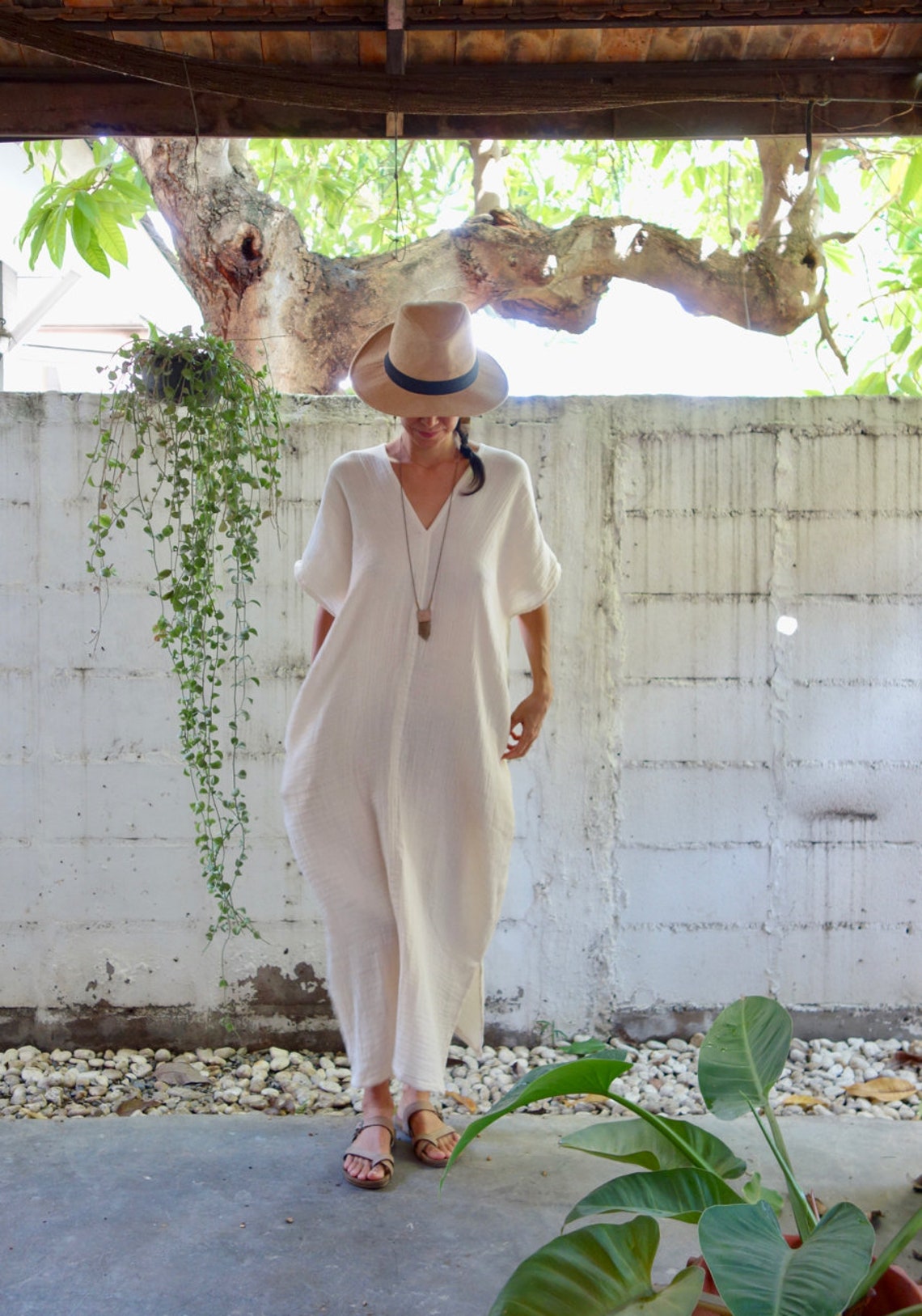 Gauze Cotton Kaftan Gauze Kaftan Double Gauze Cotton Caftan Etsy