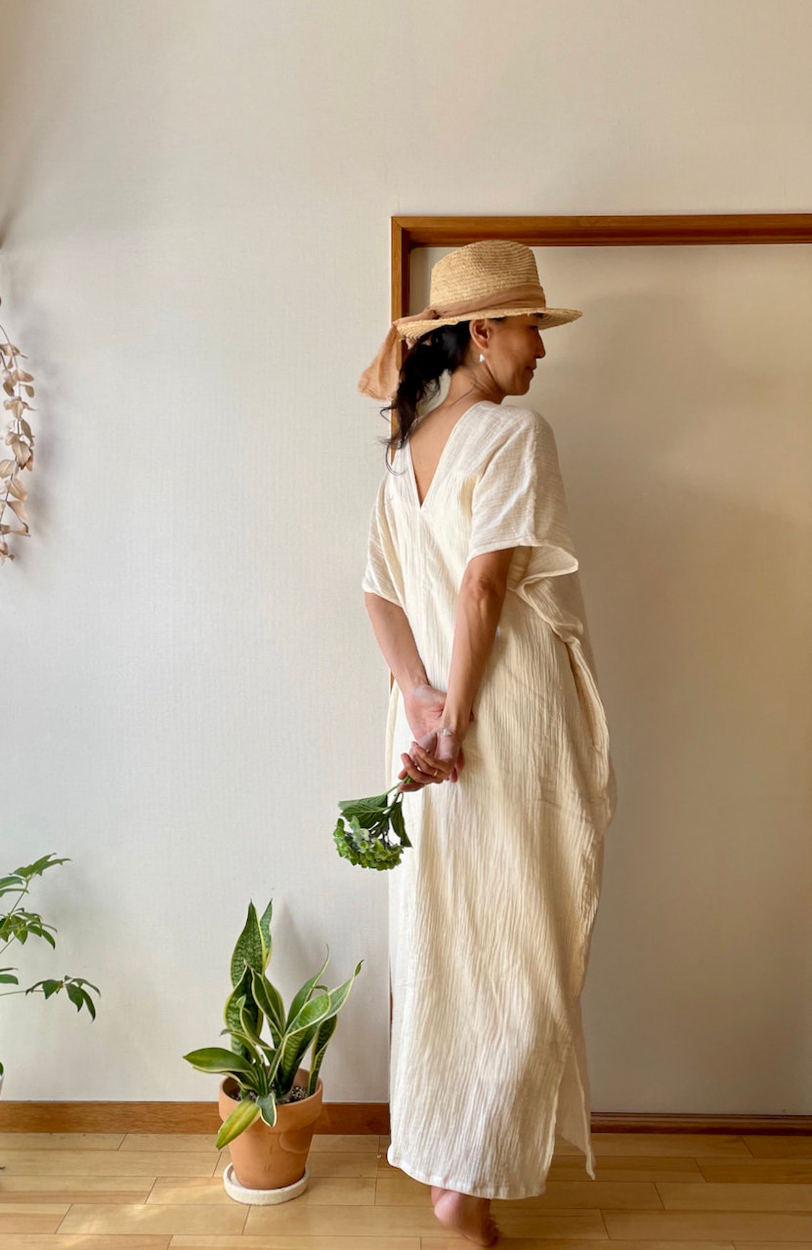 Gauze Cotton Kaftan Gauze Kaftan Double Gauze Cotton Caftan Etsy