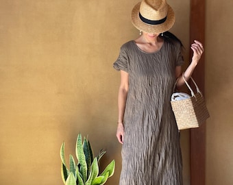 Double Gauze Maxi Dress, Gauze Cotton Dress, Double Gauze Summer Dress, Cotton Maxi Dress, Maxi Dress, Summer Dress, Beach Dress