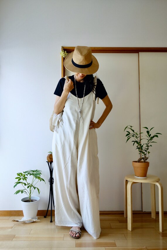 white overall jumper