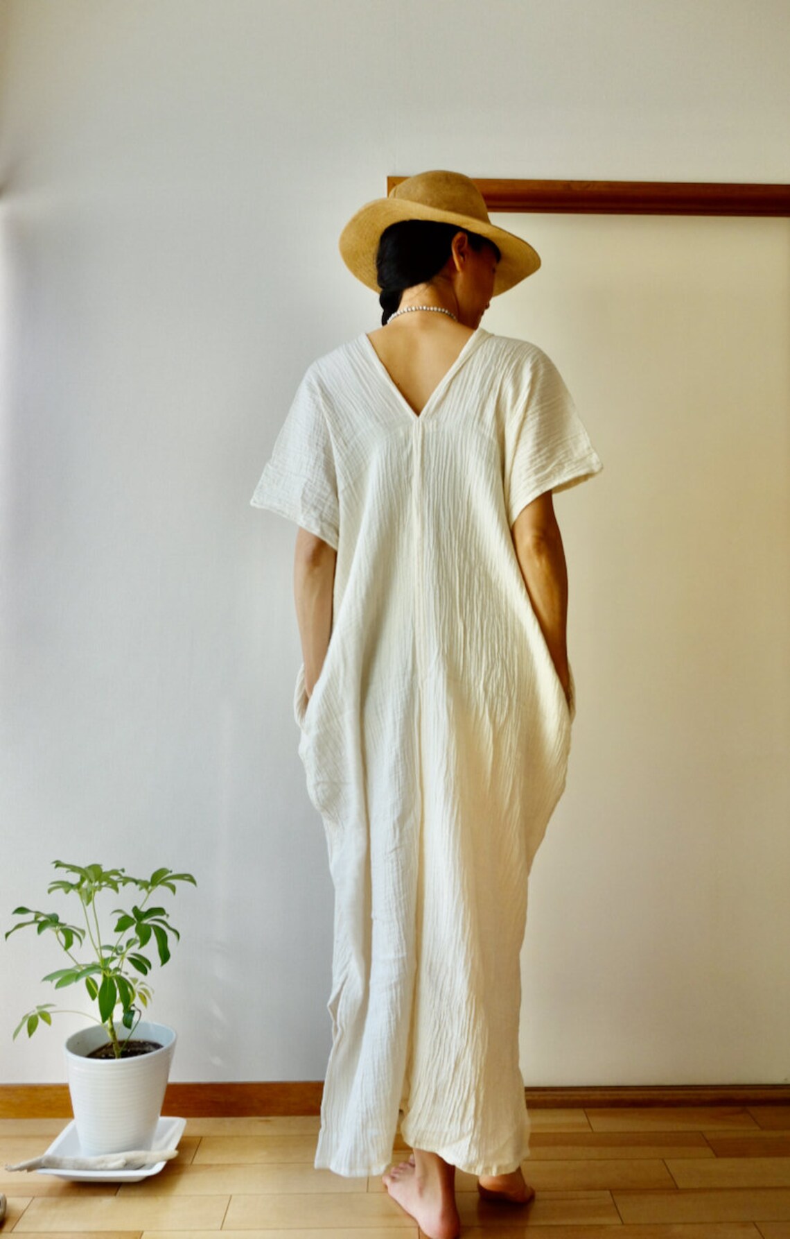 Gauze Cotton Kaftan Gauze Kaftan Double Gauze Cotton Etsy