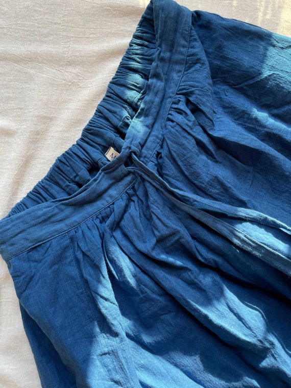 Indigo cotton skirt hot sale
