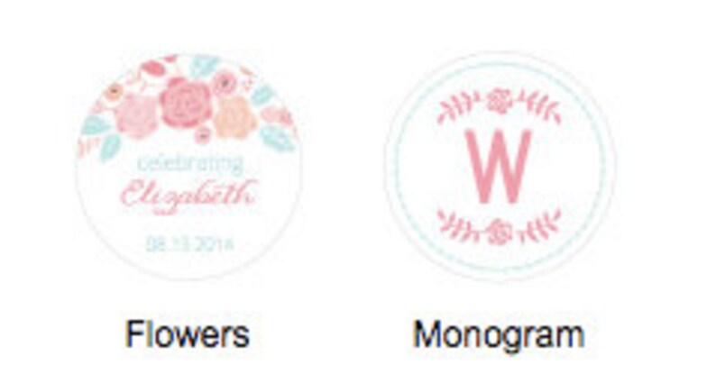 Personalized Travel Candle Rustic Bridal Shower Collection Blush Floral Monogram Custom Candles Tin Can Shabby Chic Wedding Bridal Favors