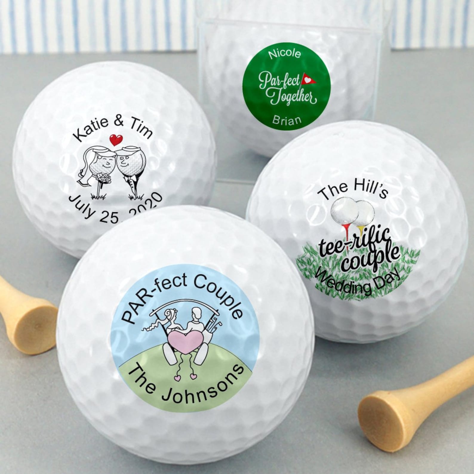 Golf Themed Personalized Golf Balls Custom Gift For Him Etsy