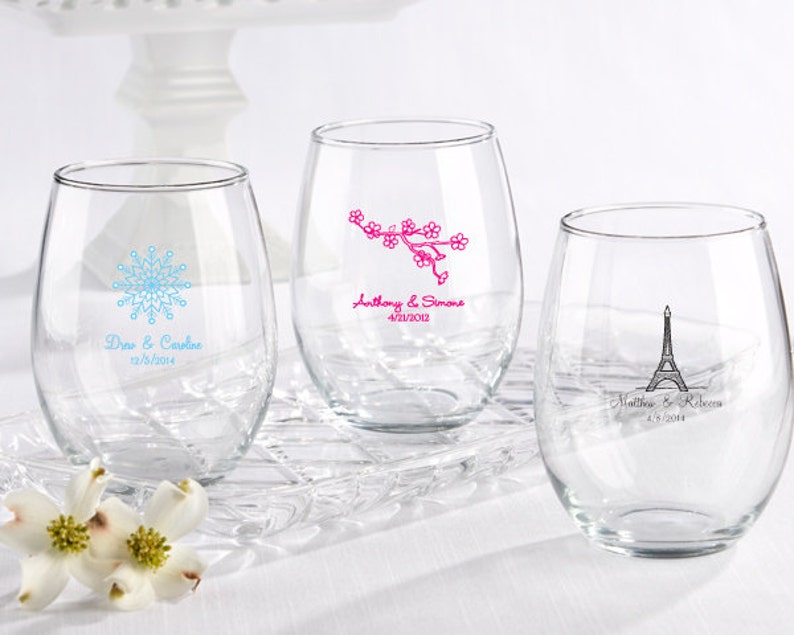 baby shower wine glasses