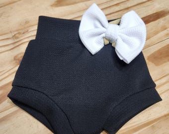 Bummies noires : tenue d'anniversaire « Two Fancy », chiffons pour tout-petits