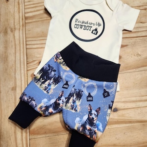 Pants, newborn pants, hearding, blue healers, western baby clothes, cowboy baby clothes, farming clothes, baby gift, baby shower gift boys