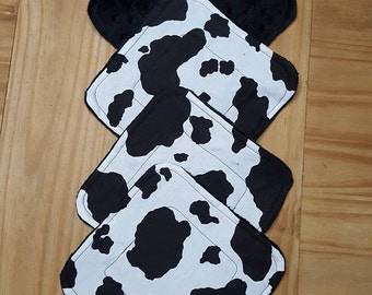 Débarbouillettes pour bébés à imprimé vache : ensemble de bain doux pour nouveau-né