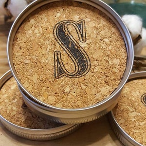 Coasters, initial coaters, mason jar lid coasters, mason jar coasters, farmhouse coaters, rustic coasters, western, modern, home decor, gift