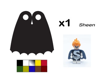 Cape for LEGO minifigures "Sheen" (Wave shape)