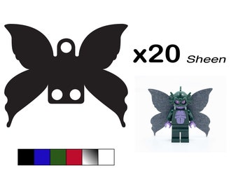 Pack of 20 Wings for LEGO minifigures "Sheen" (Fairy shape)