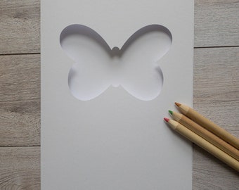 5x7 Butterfly aperture cards (pack of 5)