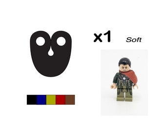 Cape for LEGO minifigures "Soft" (Round Pauldron shape)