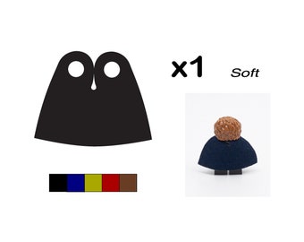 Cape for LEGO minifigures "Soft" (Short shape)