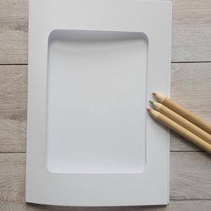 Biglietti con apertura rettangolare 5x7 (confezione da 5)