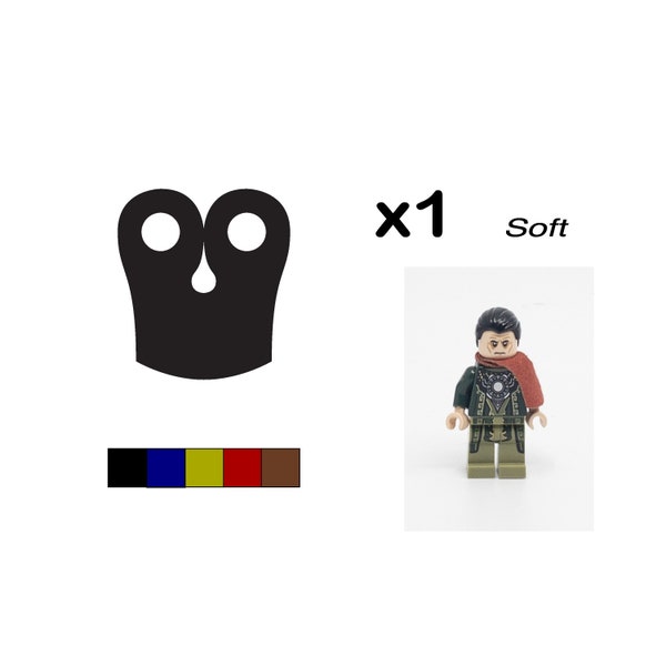 Cape for LEGO minifigures "Soft" (Square Pauldron shape)