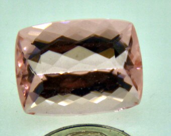 Large 19.6 carat Cushion Cut Morganite