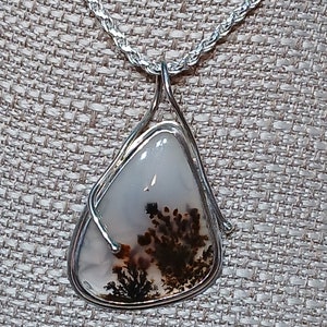 Handcrafted Dendritic Agate Pendant