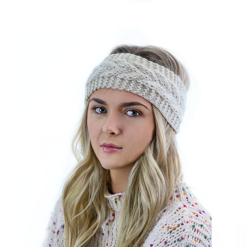 Chunky Crochet Wide Knitted Headband | Etsy
