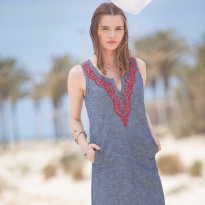Tribal Jeans Dress Etsy