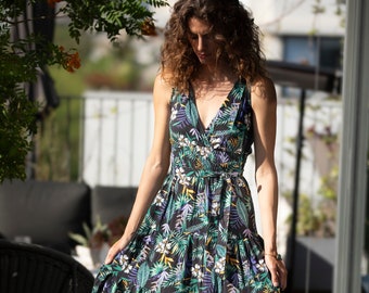 dressberry printed fit & flare monochrome maxi dress reviews dressberry women floral embroidered fit and flare midi dress reviews Lilac Floral Organza Fit and Flare Midi Dress