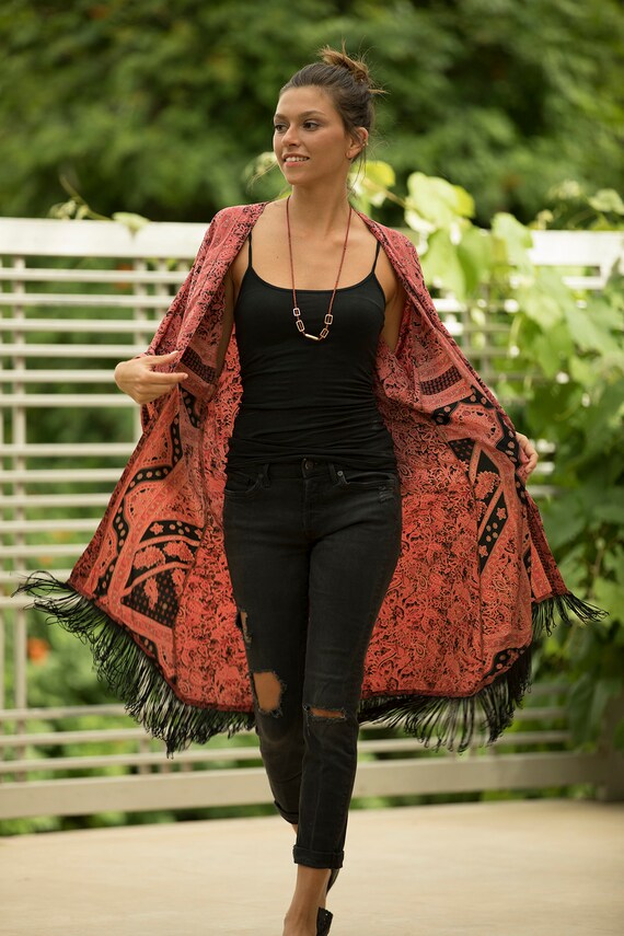 plus size boho cardigan