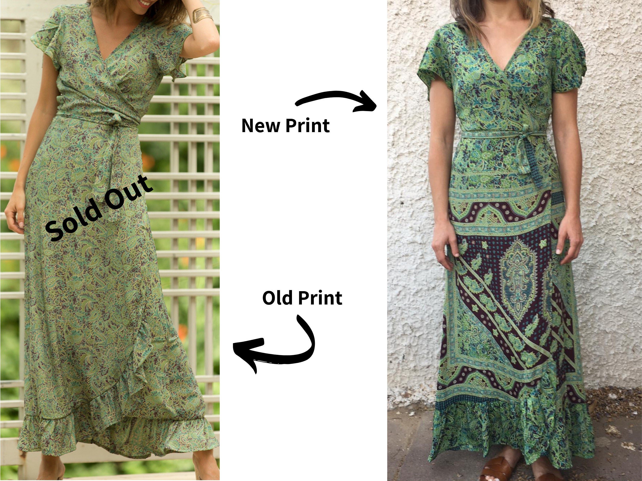 Primrose path sage green floral print maxi dress sale