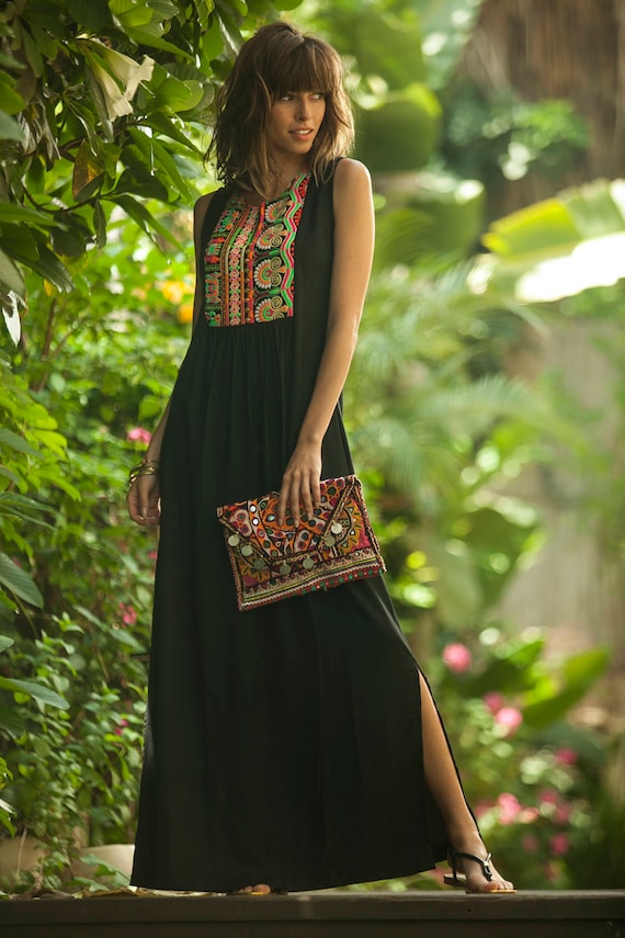 Ethnic maxi deals dress