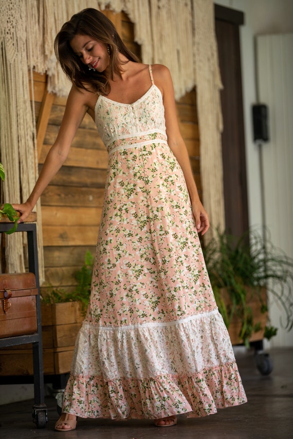 romantic maxi dress
