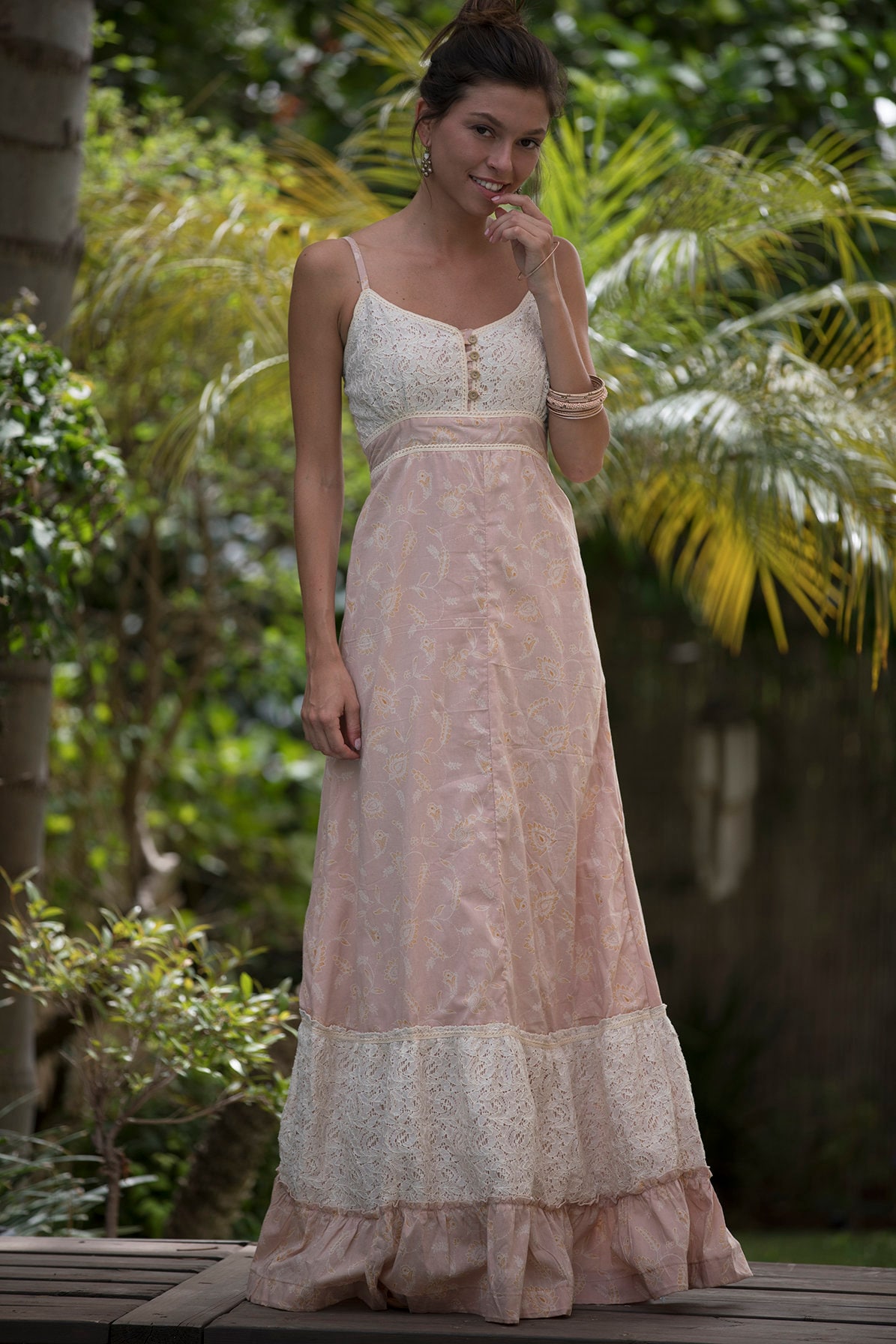 Romantic Pink Wedding Dress