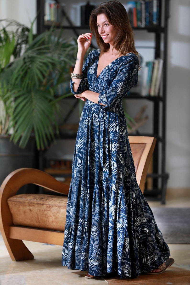 Spring Maxi Dress Long sleeves Conservative Dress Urban Etsy