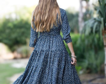 islamic long dress turkey Kaftan Dresses for Women Floral Print Long Robe Ramadan Abaya Maxi Dress  Long Sleeve Muslim Eid Outfits Turkish Prayer Clothes Arabic Pakistani  Ethnic Dresses Islamic Robe Navy X-Large at Amazon Women's Clothing